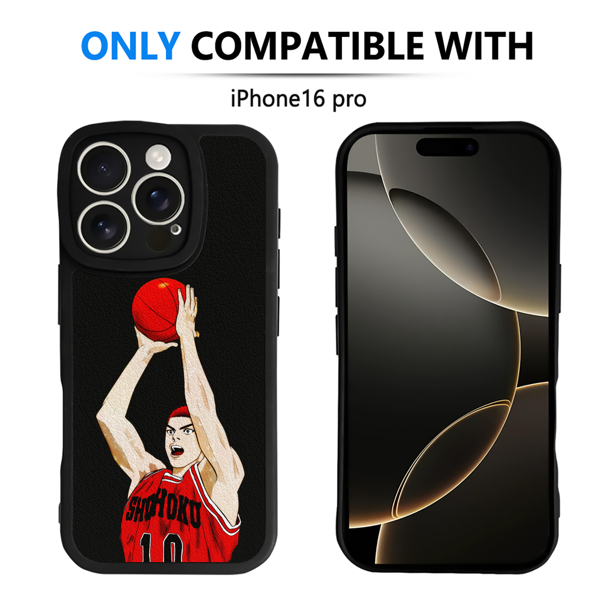 （画像用） SLAM DUNK／スラムダンク 【iPhone 16シリーズ対応】シリコンスマホケース（レザー調） 材質：シリコン